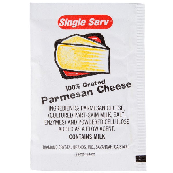 Parmesan cheese packets PIZZA LARGE